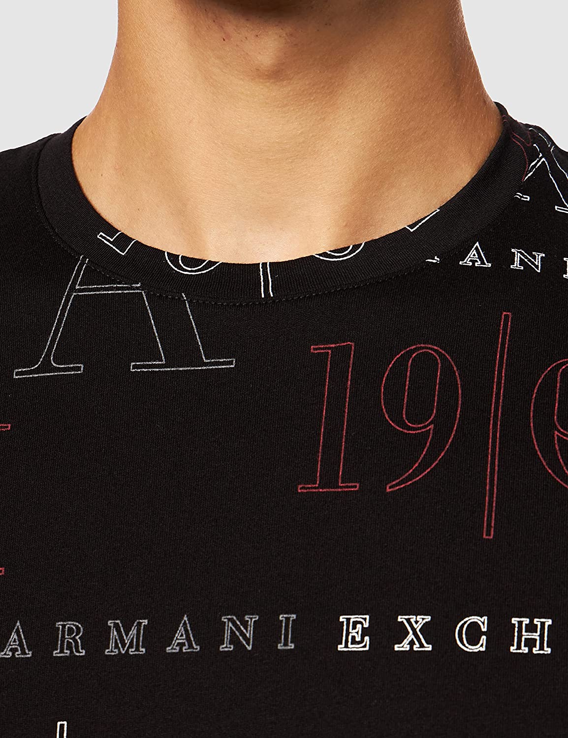 ARMANI EXCHANGE AX T-shirt Uomo nero 6KZTFW ZJ1DZ 2235