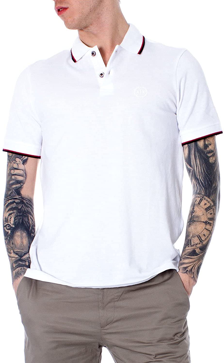 ARMANI EXCHANGE AX Polo Uomo bianco
