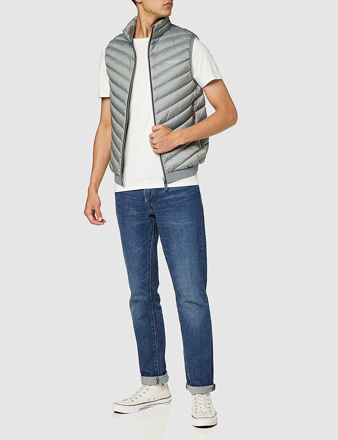 ARMANI EXCHANGE AX Smanicato Uomo grigio