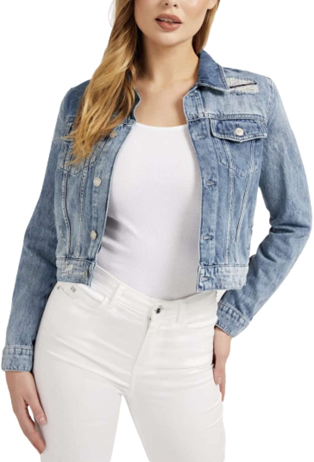 GUESS Giubbino Donna blu