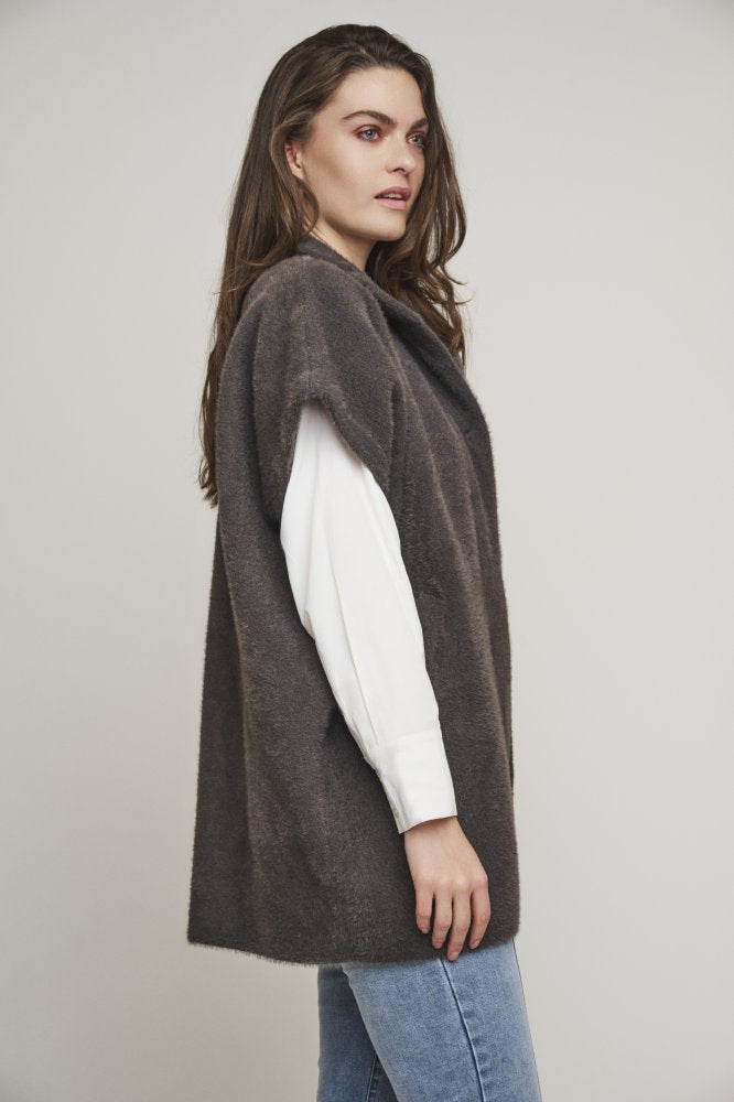RINO & PELLE Pelliccetta smanicata donna foresta HELEN.5002411NIGHT FOREST