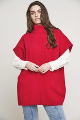 RINO & PELLE Pelliccetta smanicata donna rosso HELEN.5002411RED BERRY