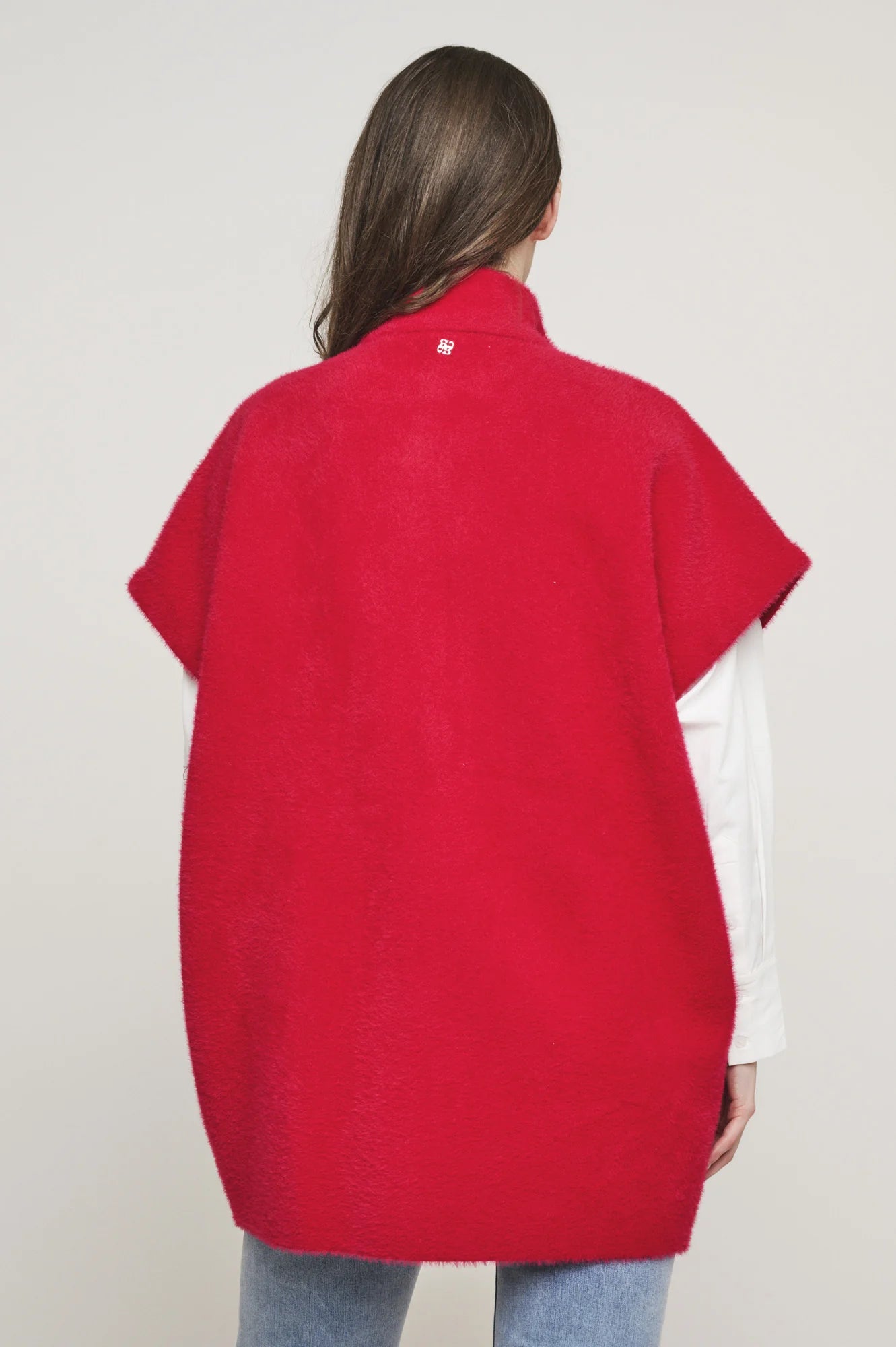 RINO & PELLE Pelliccetta smanicata donna rosso HELEN.5002411RED BERRY