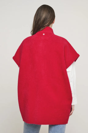 RINO & PELLE Pelliccetta smanicata donna rosso HELEN.5002411RED BERRY