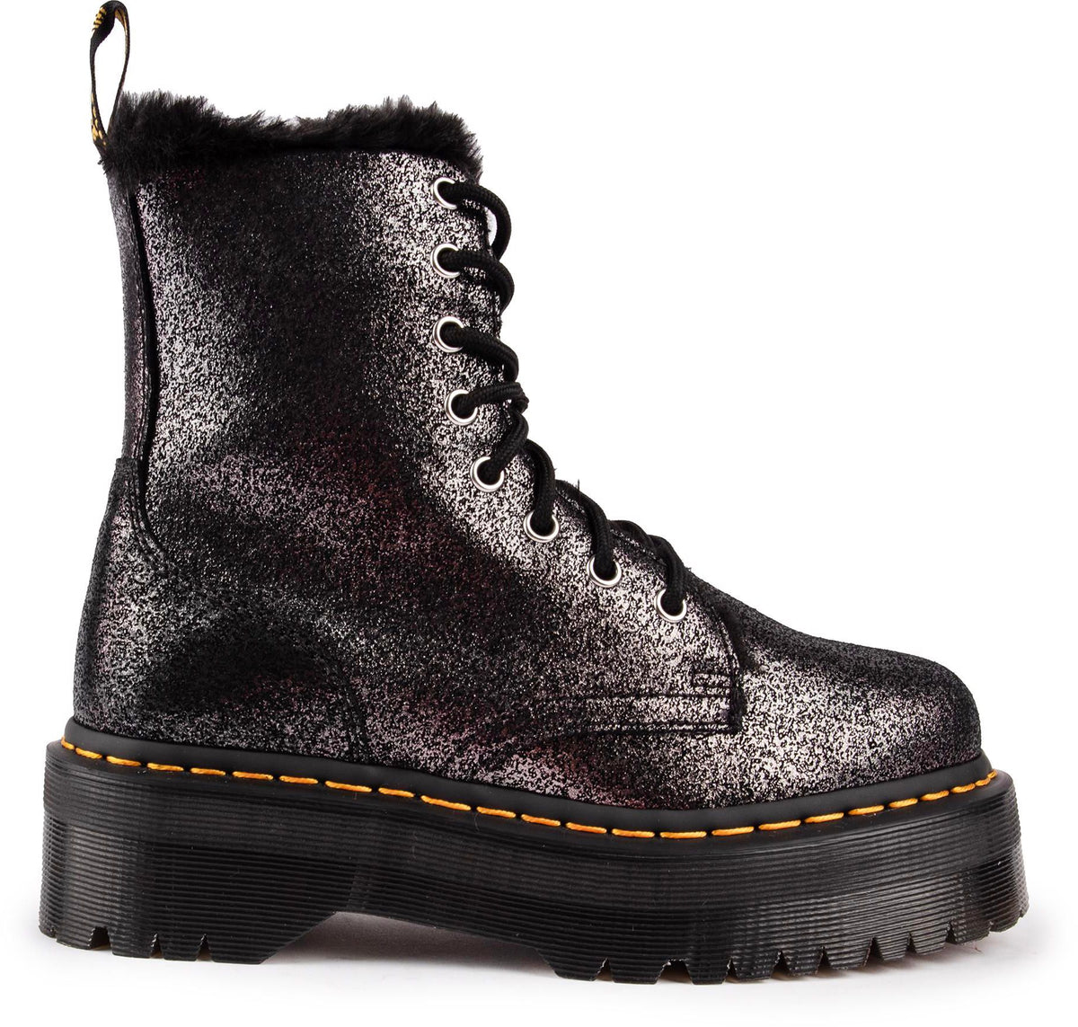 DR. MARTENS Scarpa anfibio donna nero JADON DISTRESSED ME