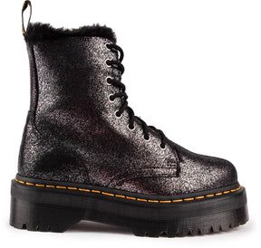 DR. MARTENS Scarpa anfibio donna nero JADON DISTRESSED ME