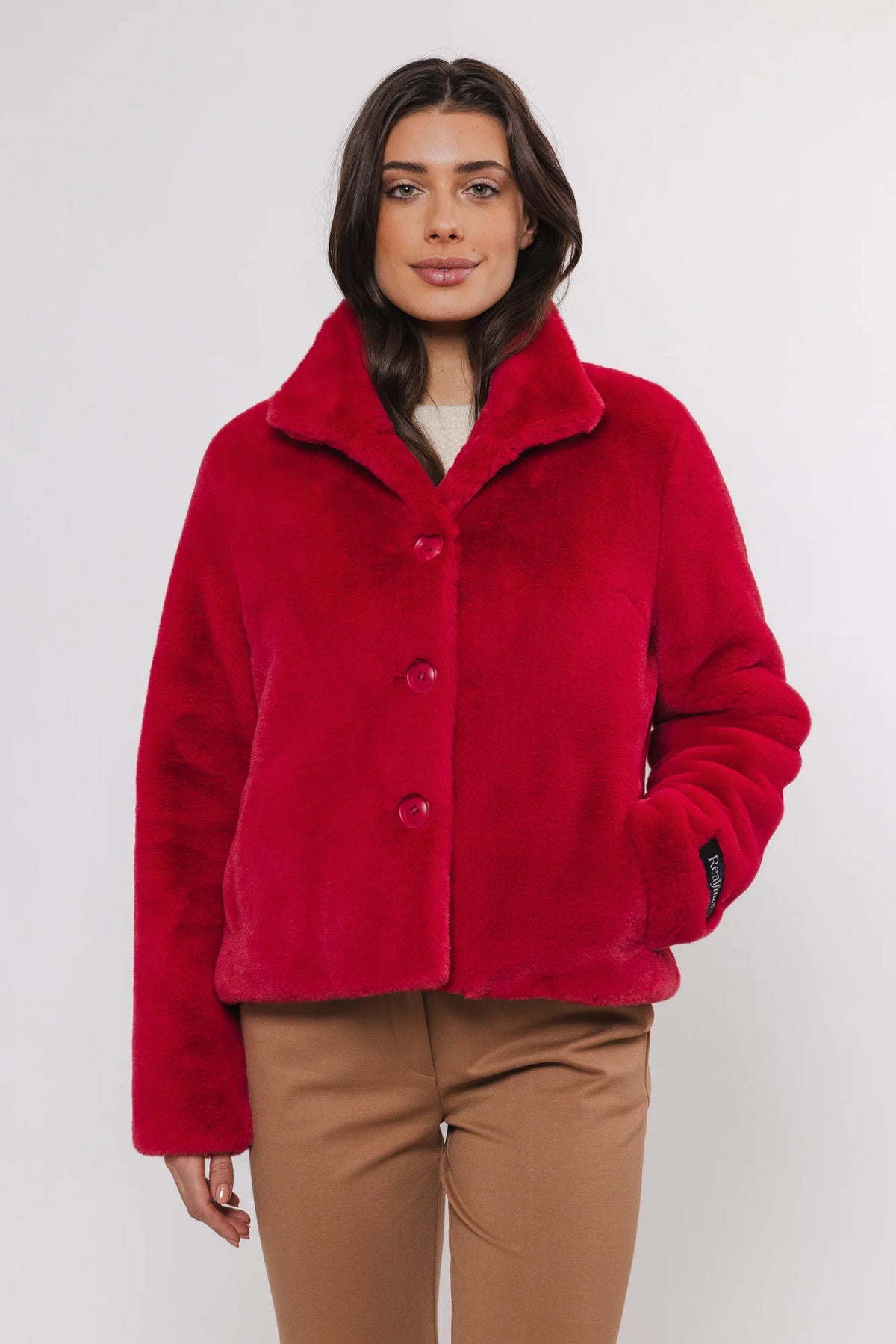 RINO E PELLE Pelliccia donna red berry (rosso)  VIE.7002411REDBERRY