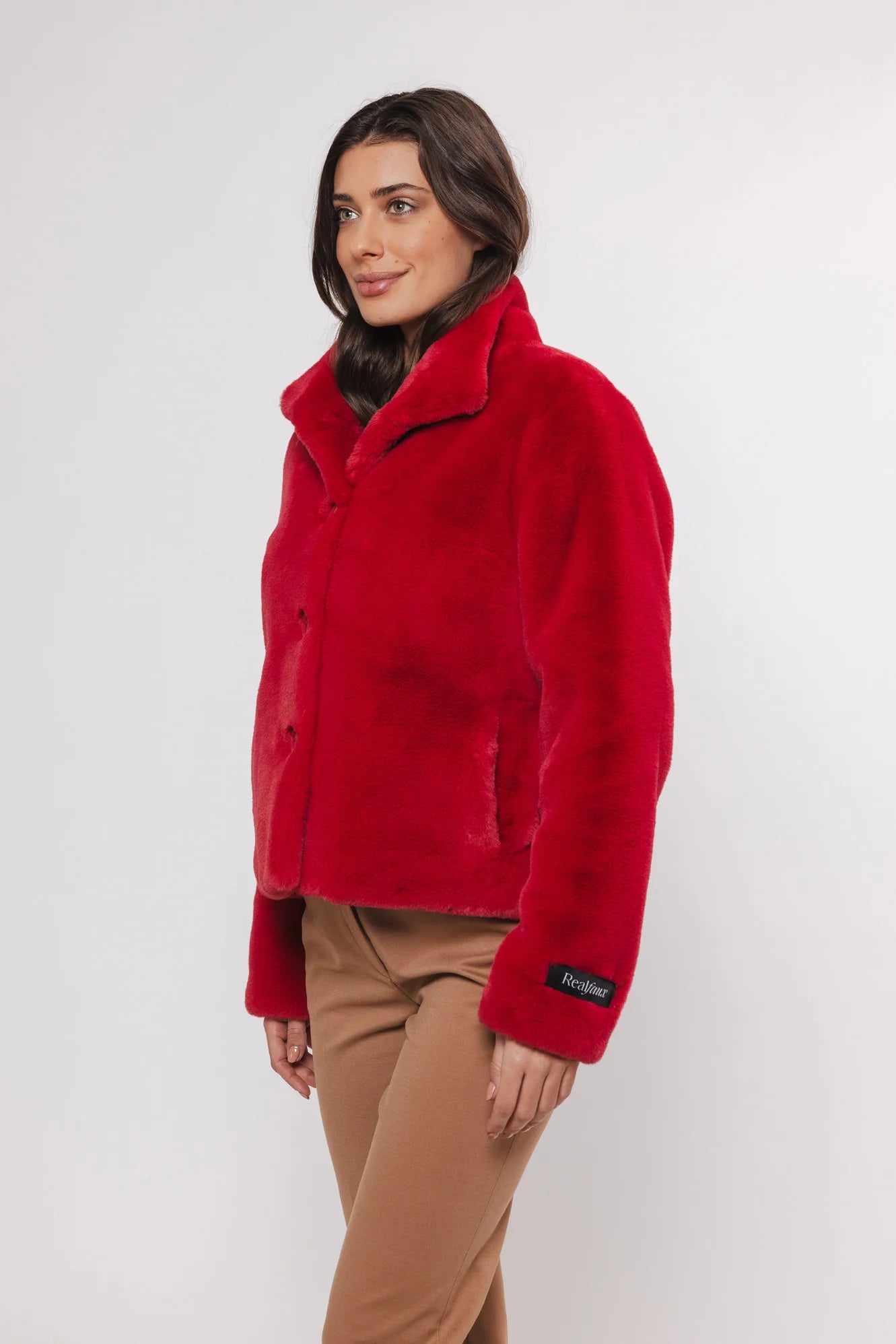 RINO E PELLE Pelliccia donna red berry (rosso)  VIE.7002411REDBERRY