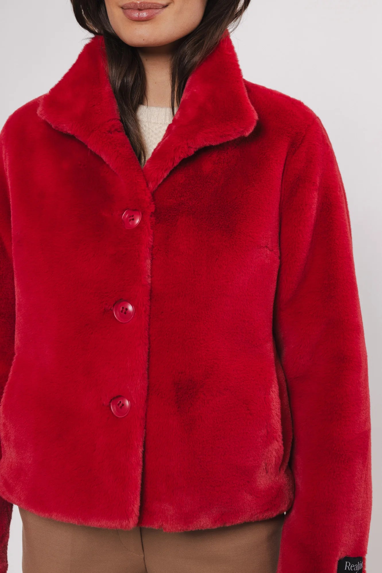 RINO E PELLE Pelliccia donna red berry (rosso)  VIE.7002411REDBERRY