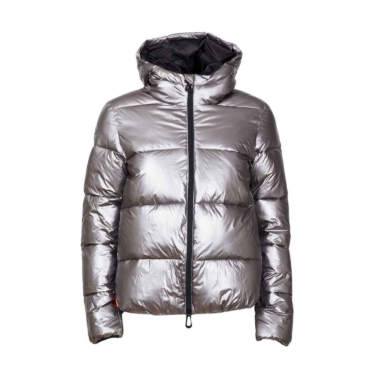 SUNS Giaccone donna silver METALIA MIRROR