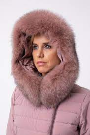 PEUTEREY Piumino pesante donna rosa SERIOLA ML04 FUR