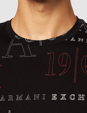 ARMANI EXCHANGE AX T-shirt Uomo nero 6KZTFW ZJ1DZ 2235