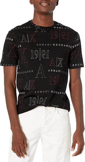 ARMANI EXCHANGE AX T-shirt Uomo nero 6KZTFW ZJ1DZ 2235