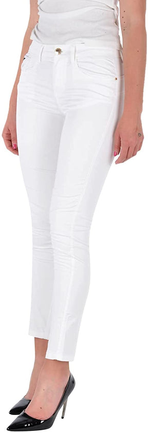 YES-ZEE PANTALONE 5 TASCHE Donna bianco