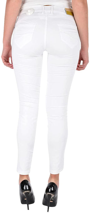 YES-ZEE PANTALONE 5 TASCHE Donna bianco