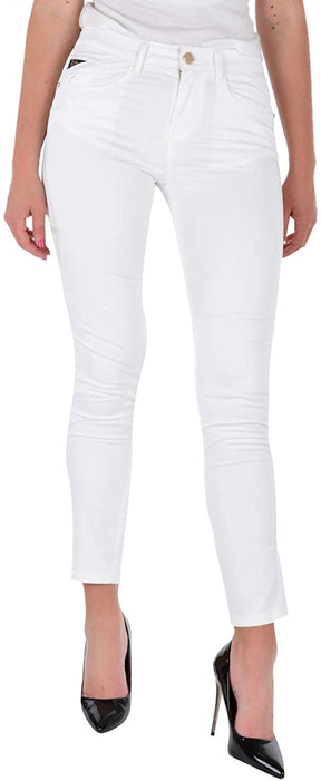 YES-ZEE PANTALONE 5 TASCHE Donna bianco